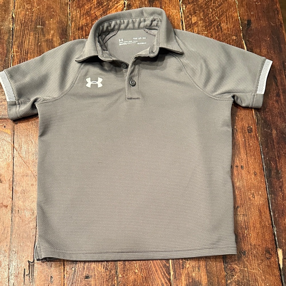 Under Armour Kids Gray Polo Shirt
